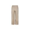 Li Ning Outdoor Logo Print Basic Versatile Casual Pants Unisex Pants Khaki AKXW251-2