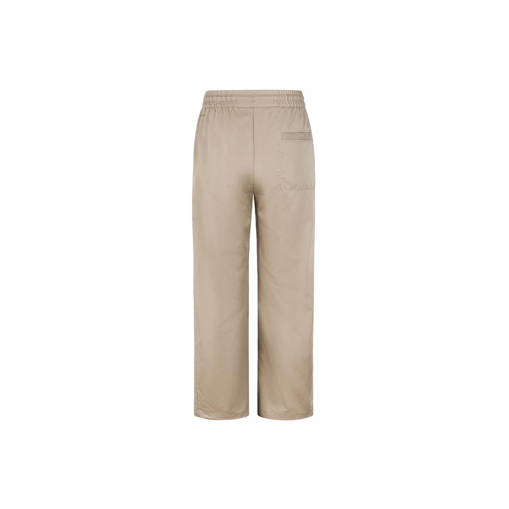 Li Ning Outdoor Logo Print Basic Versatile Casual Pants Unisex Pants Khaki AKXW251-2