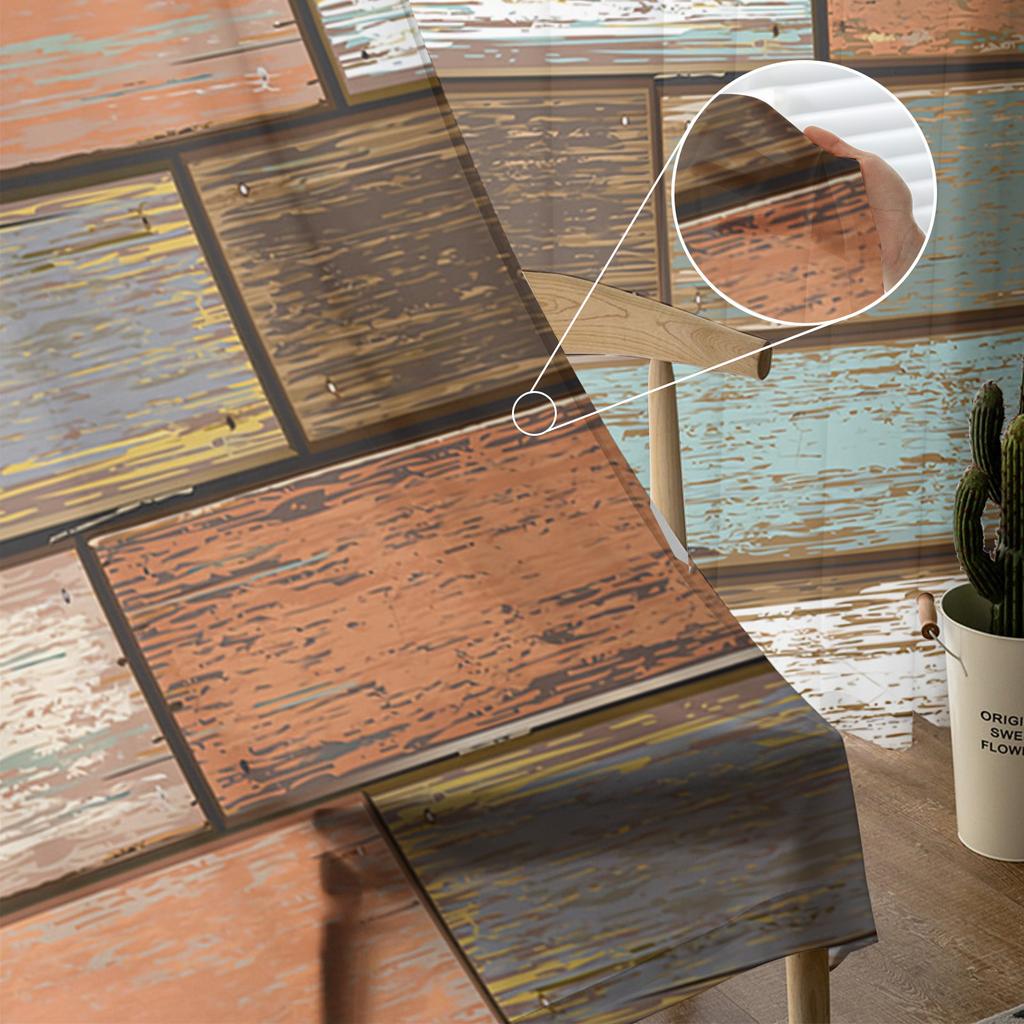 Retro Stara Tekstura Drewnianych Desek Przezroczyste Zasłony Nowoczesna Zasłona Gazowa do Salonu Sypialni Zasłony z Woalu