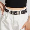 Pop Punk Denim Dopamine Style Jeans Belt Gothic Waist Belt  For Men Women All-Match Coat Dress
