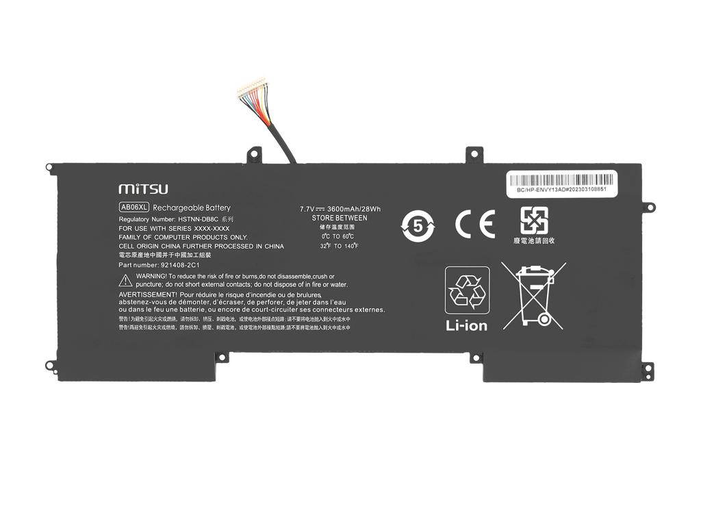 AB06XL HSTNN-DB8C Battery for HP Envy 13 13-AD
