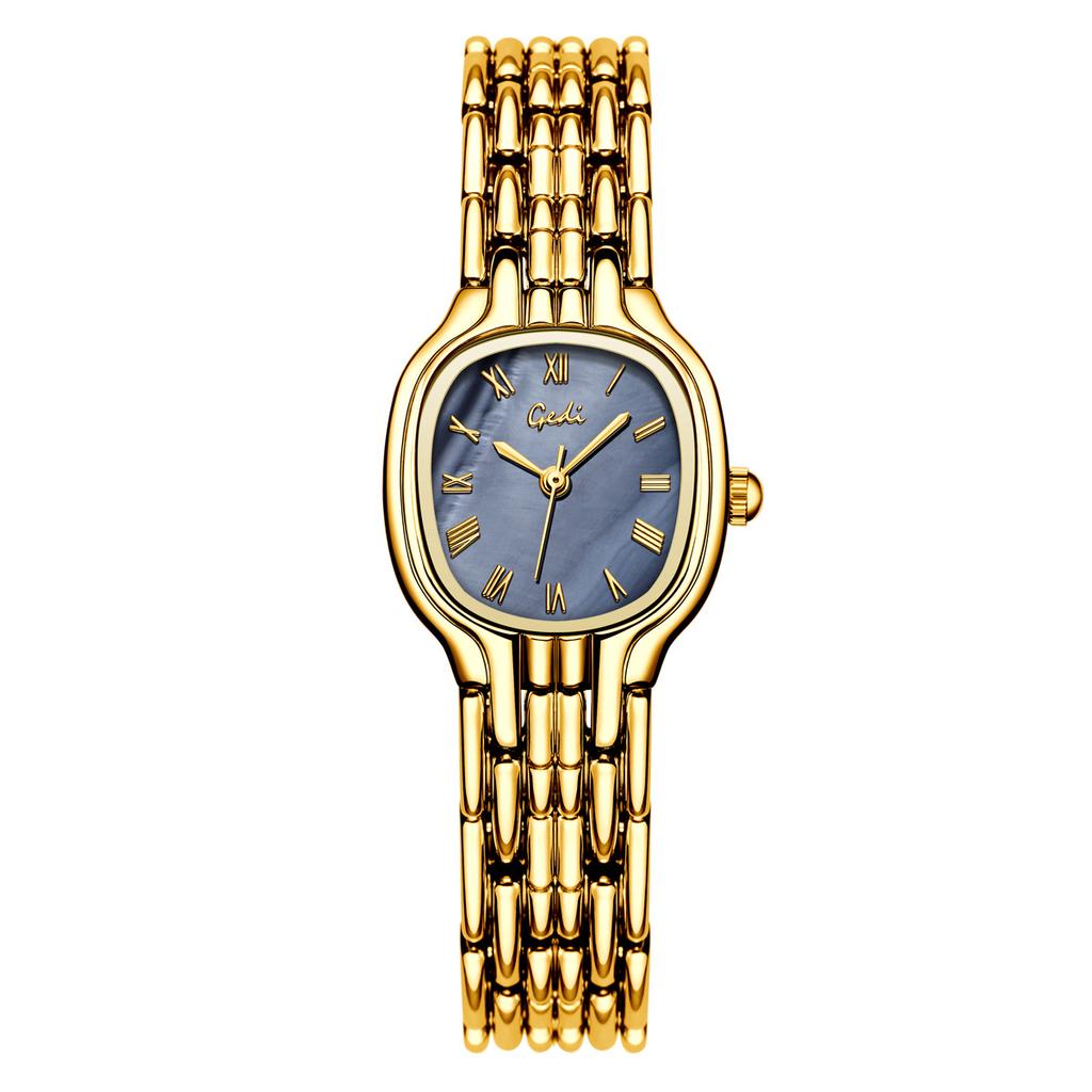 Light Luxury Fritillary Watch Women'S Small Sugar Cube Watch High-End Bracelet Watch Exquisite Fashion Waterproof Quartz Watch
