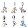 Figure Skate Pendant Copper Plated Fit Charms Copper Plated Original Bracelet For Jewelry Making