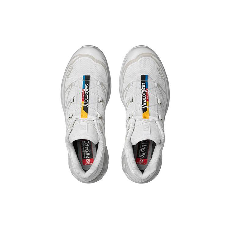 Salomon XT-6 Outdoor Sports Mesh Synthetic Leather Durable Low-Top Running Shoes Unisex sneaker Glacier-White 412529