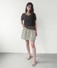 Kasel Volume Mini Sheer Skirt, Mist