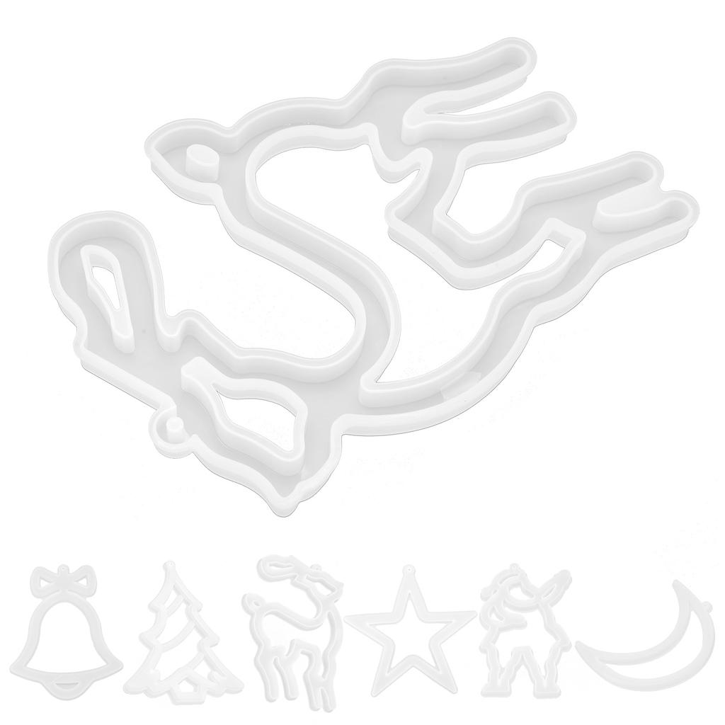 Christmas Silicone Mold Resin Best Gift Various Shapes Christmas Decorations for Room Car