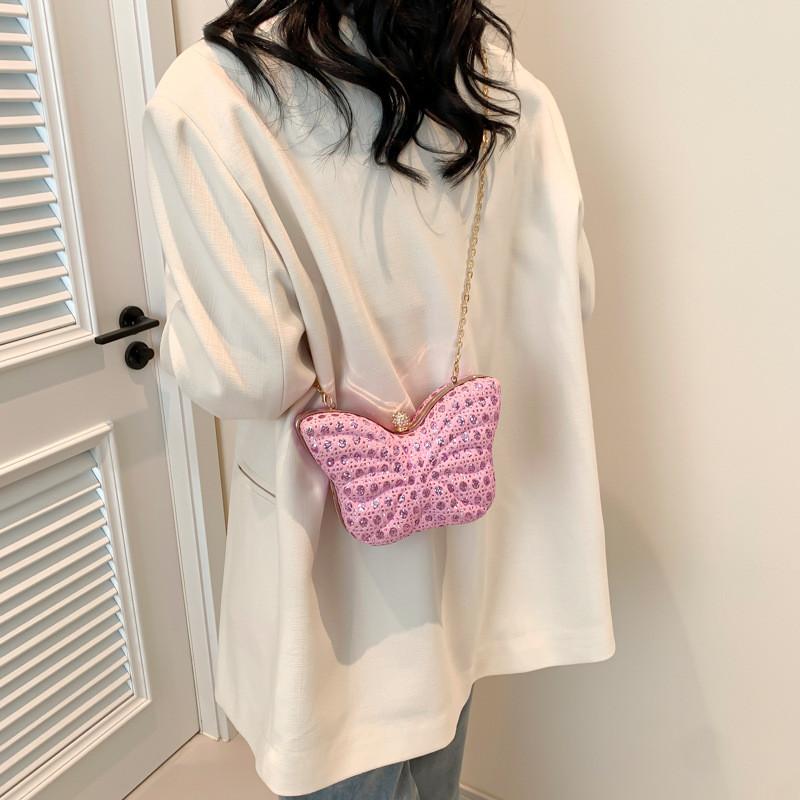 Trendy Butterfly Shaped Mini Shoulder Bag 2023 Design Chic Chain Box Bag