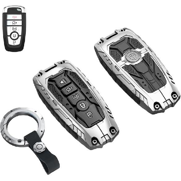 Heavy Key Fob Cover Case Protector For Ford, Keychain, Accessories For Ford Explorer Fusion Escape Edge Expedition F150 F250 F350 F450 F550 Maverick