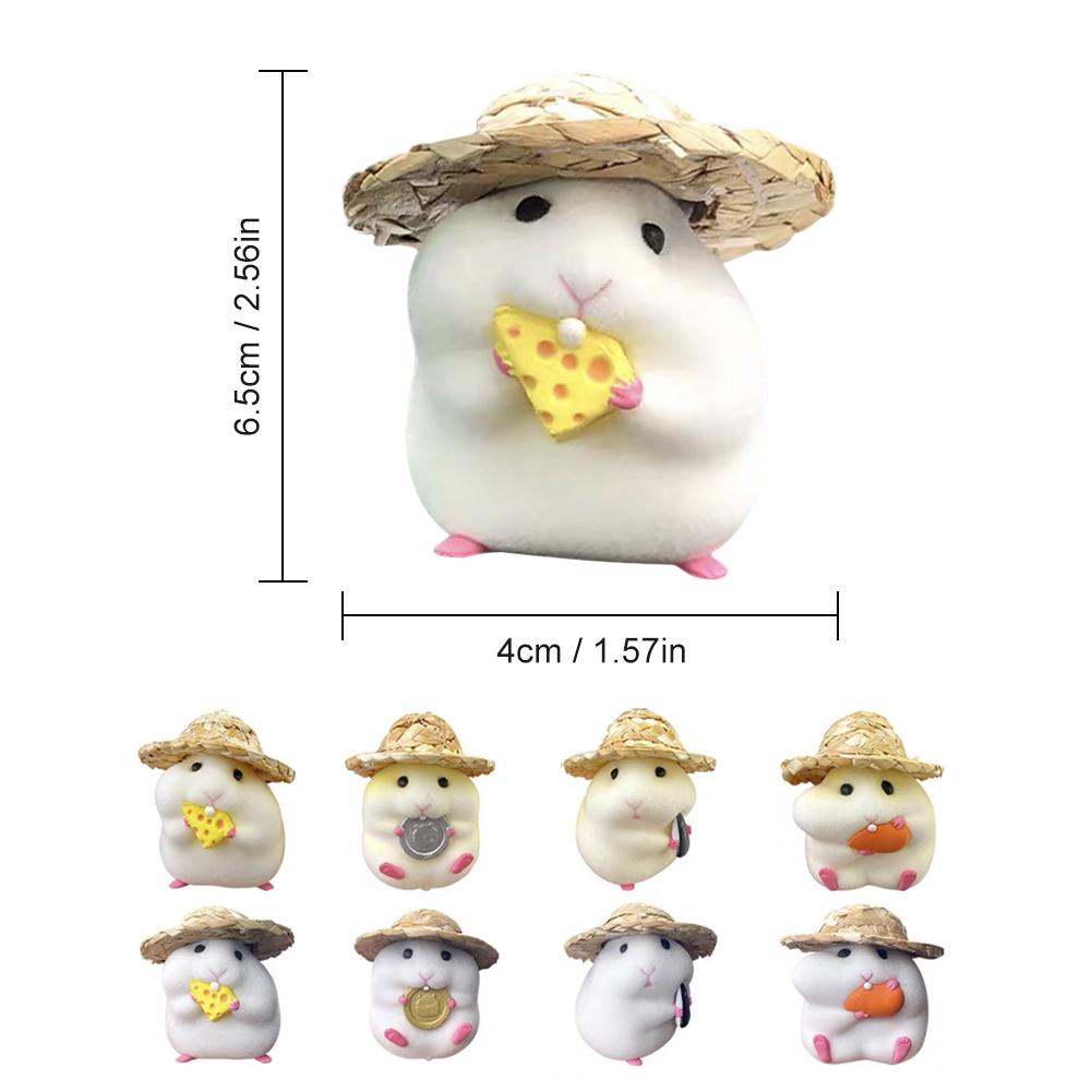 Hamster Ornaments Car Decoration Cute Animal Dashboard Window Center Console Doll Car Interior Pendant Dashboard Cool Decoration