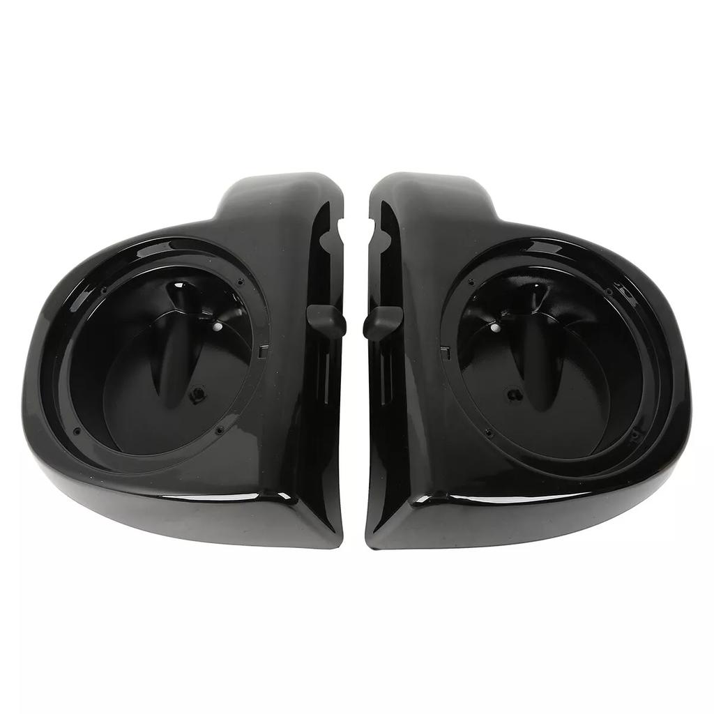 Motorcycle 6.5" Lower Vented Fairing Speaker Pods Box Grills For Harley Touring Road Street Glide 2014-2024