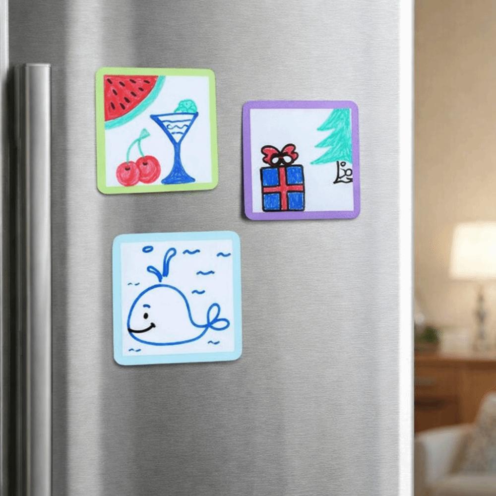 Colorful Memo Boards Multifunctional Magnet Name Tags Portable Erasable Whiteboard Office