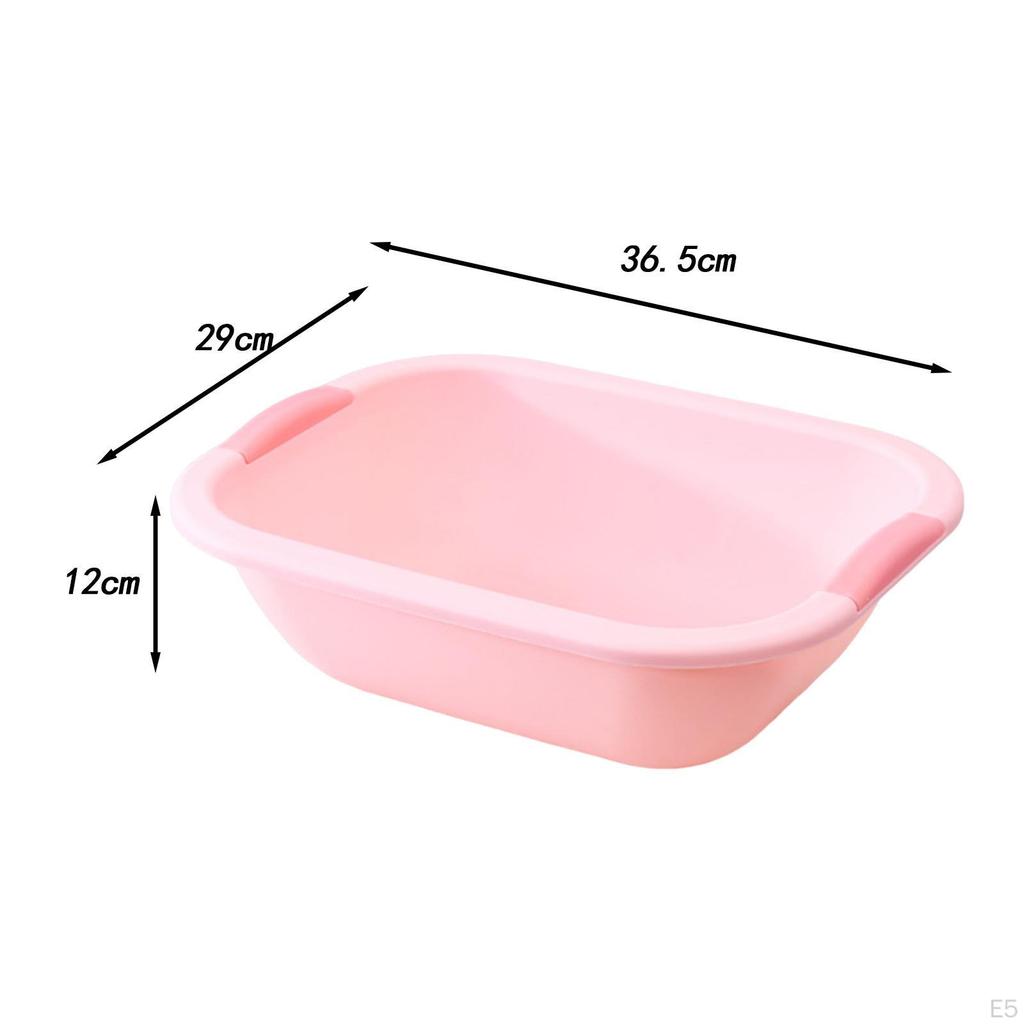Wash Basin Dish Tub Multifunctional Laundry Basket Dishpan for Cleaning Clothes Hand Face
