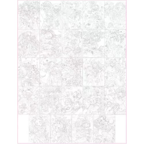 Toilet-Bound Hanako-kun Coloring Book, Hand-Drawn Coloring Book, Hanako-kun, Yashiro Nene, Hand-Drawn Coloring, Color Design, Sketchbook, Design Poste