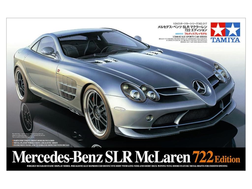 Tamiya Sportwagen Serie 317 SLR McLaren 722 Edition Kunststoffmodellbausatz 24317 1/24 Nein. Mercedes-Benz