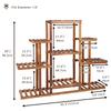 Heavy Duty Wooden Plant Stand Flower Pots Shelf Indoor Outdoor Display Rack