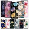 Coque de téléphone Peinture à l'encre Fleur pour Oppo A54 A53 A52 A15 A95 A16 A78 A79 A80 A98 4G Find X5 X6 Reno10 12 13 F Pro 5G