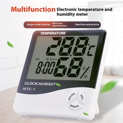 Hochpräziser elektronischer Thermometerwecker für den Innenbereich, Multifunktionsthermometer mit großer digitaler Anzeige für den Haushalt