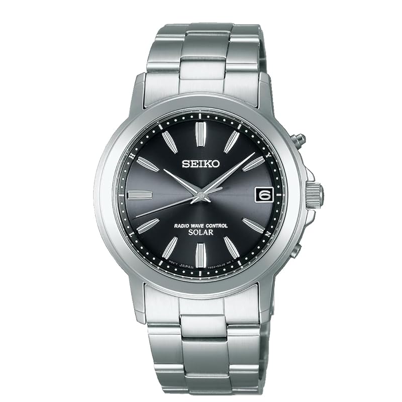 

[Часы Seiko] SEIKO SELECTION SBTM169 Мужские часы, На солнечной батарее, Радиоуправляемые, Календарь даты, Черный циферблат, Серебристый, Сапфировое стекло, Нержавеющая сталь