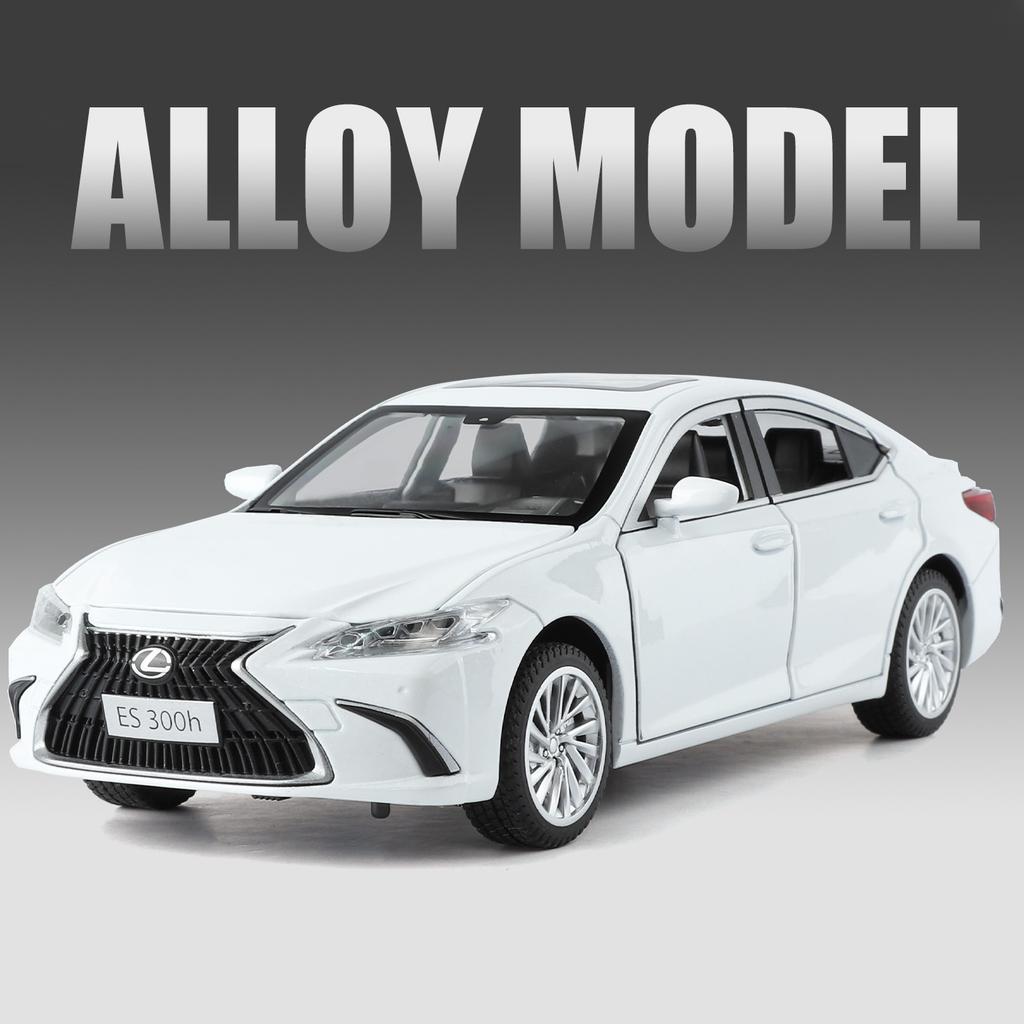 1/24 Lexus ES300h Alloy Car Model Diecasts Metal Luxy Vehicles Car Model High Simulation Sound and Light Collection Childrens Toy Gift