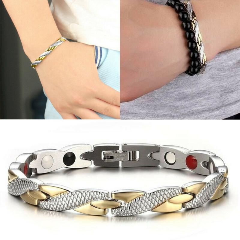 

Fashion Men Women Alloy Bracelet Wrist Jewelry Couple Jewelry Gift 21*3*0.5cm срібний/золотий