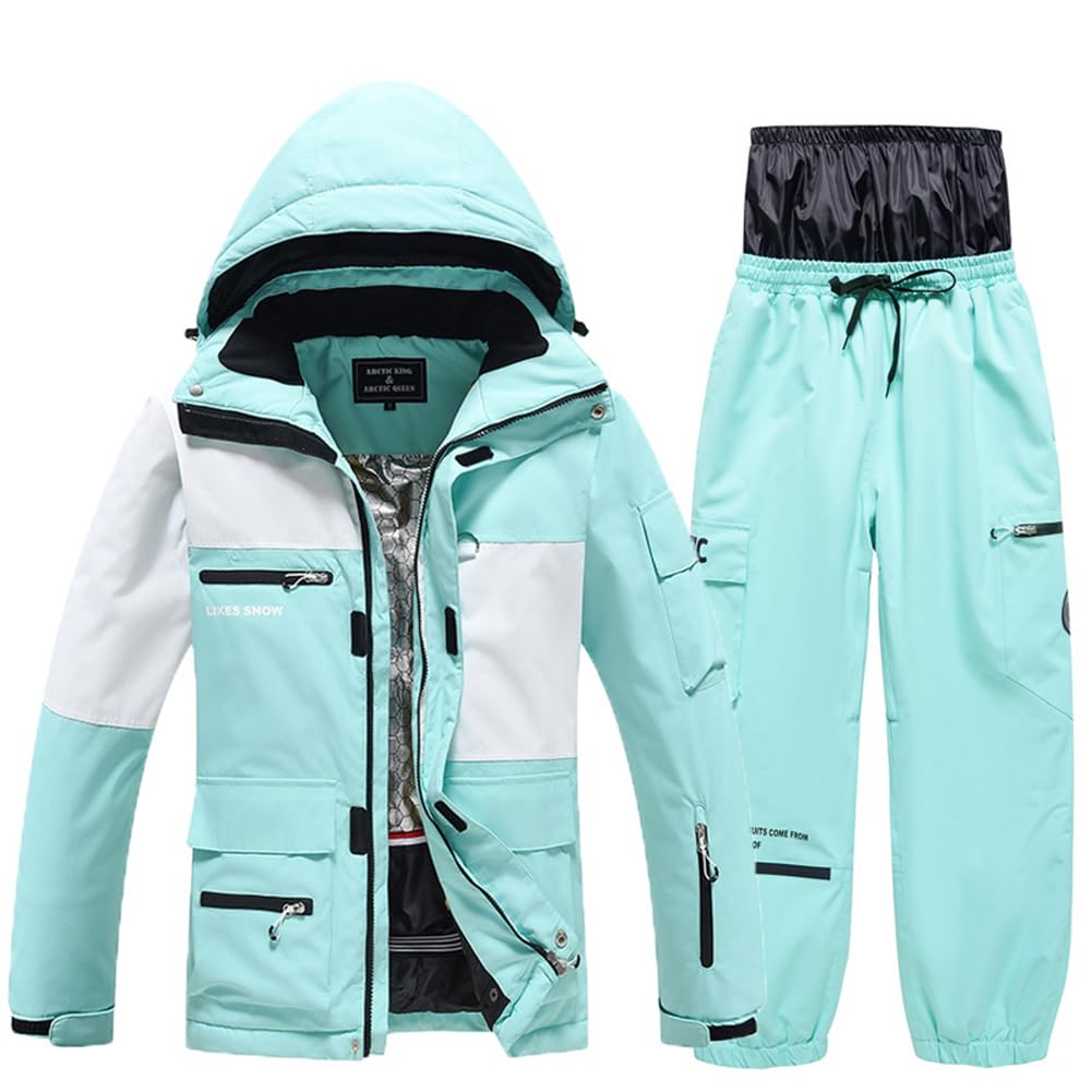 HOTIAN Snowboard and Ski Wear Set Sizes 7 Water Resistant Perfect for Snowboarding and Snow Set and tz389k995 Men's (5 S-2XL, Colors) - (10,000mm),