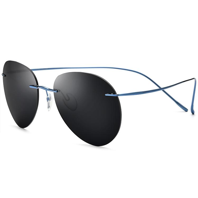 Borregls Rimless Polarized Sunglasses Men 2025 New Designer Lightweight Frameless B-Titanium Women Pilot Sun Glasses 185695