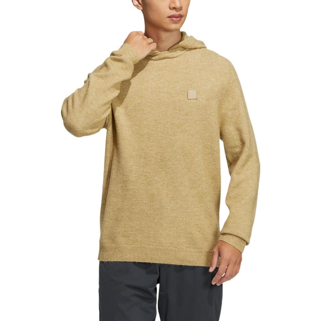 adidas GT Vlněná mikina s vyšívanou nášivkou s logem Pánské mikiny Khaki HG3263