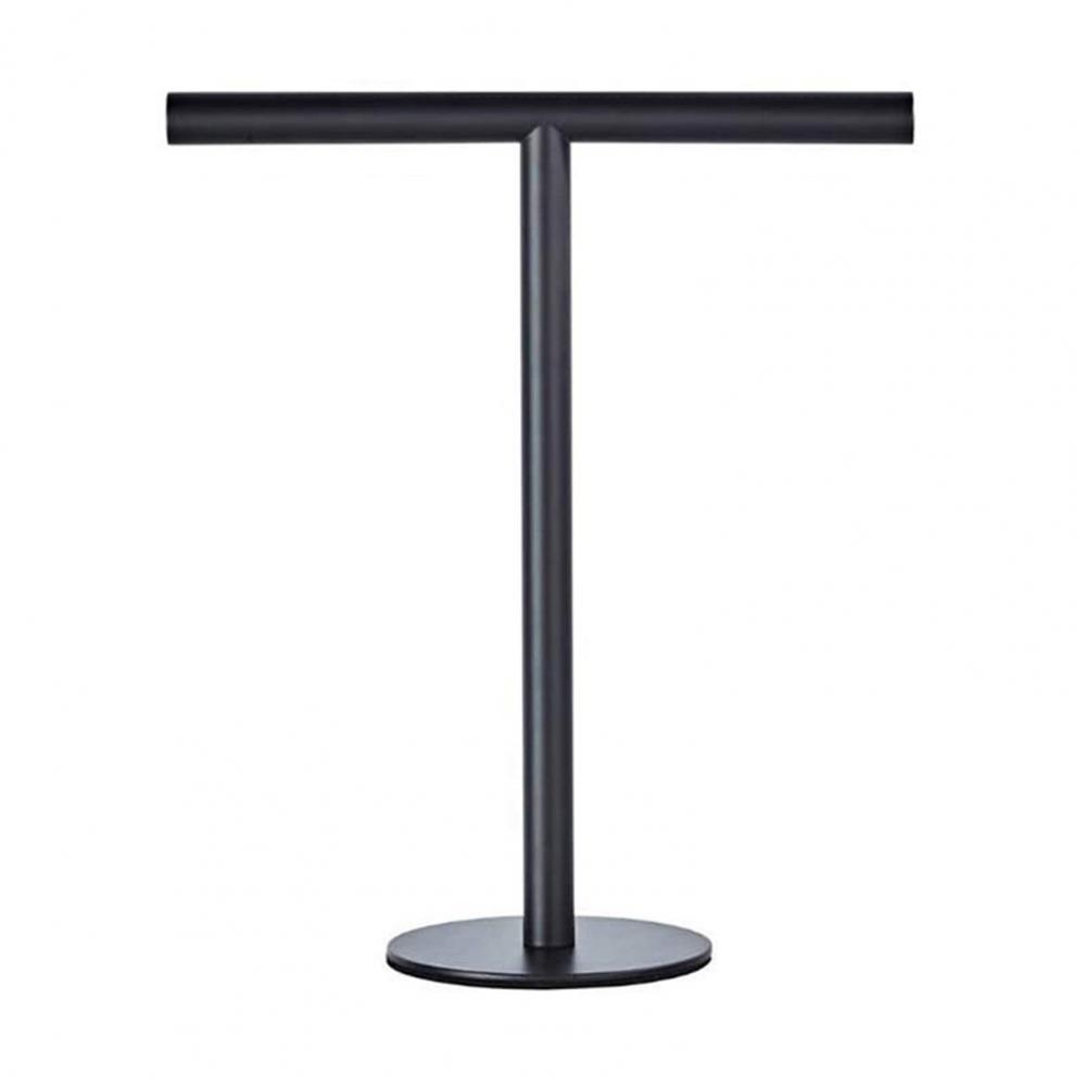 1 Set Towel Rack Strong Load-bearing Stainless Steel T Shape Standing Type Hand Cleaning Cloth Rack Shelf Bathroom Accessories