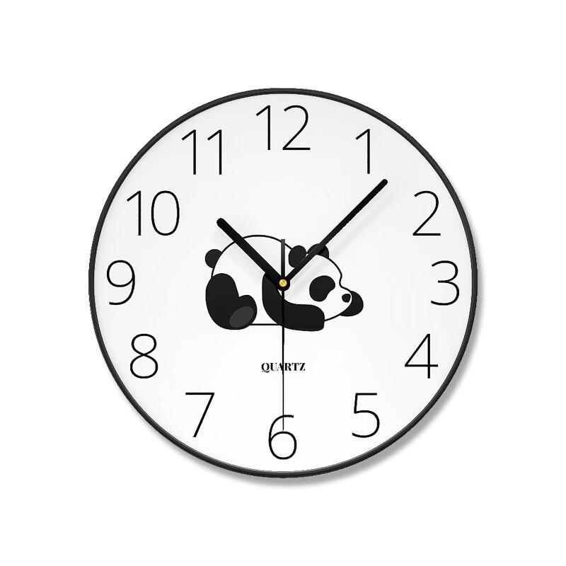

Jiujiuda No-Punch Panda Wall Clock