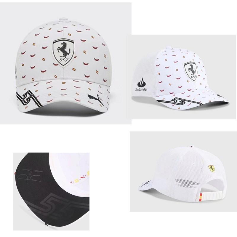 Fashion Outdoor Summer Racing Sport Hat Baseball Cap Adjustable Sunscreen Hat For Ferrari Teams SJ Scuderia LaFerrari Daytona F8