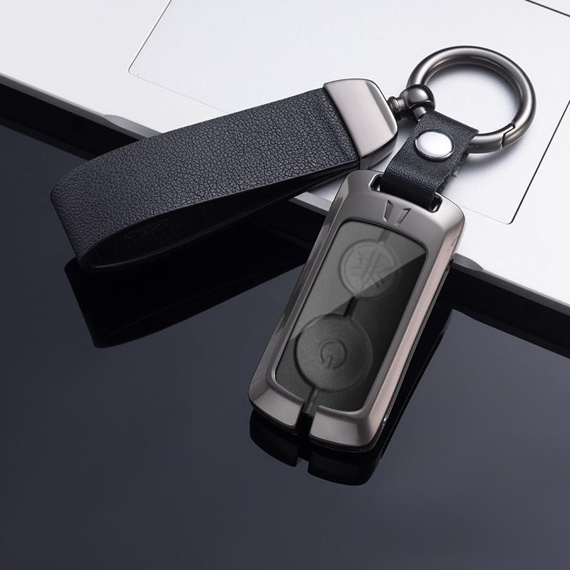 Metall Zink Auto Fernbedienung Schlüssel Fall Abdeckung Shell Für Yamaha NVX NVX155 XMAX 250 300 400 MVX 55 QBIX JAUNS AEROX 2 Taste Schutz FOb