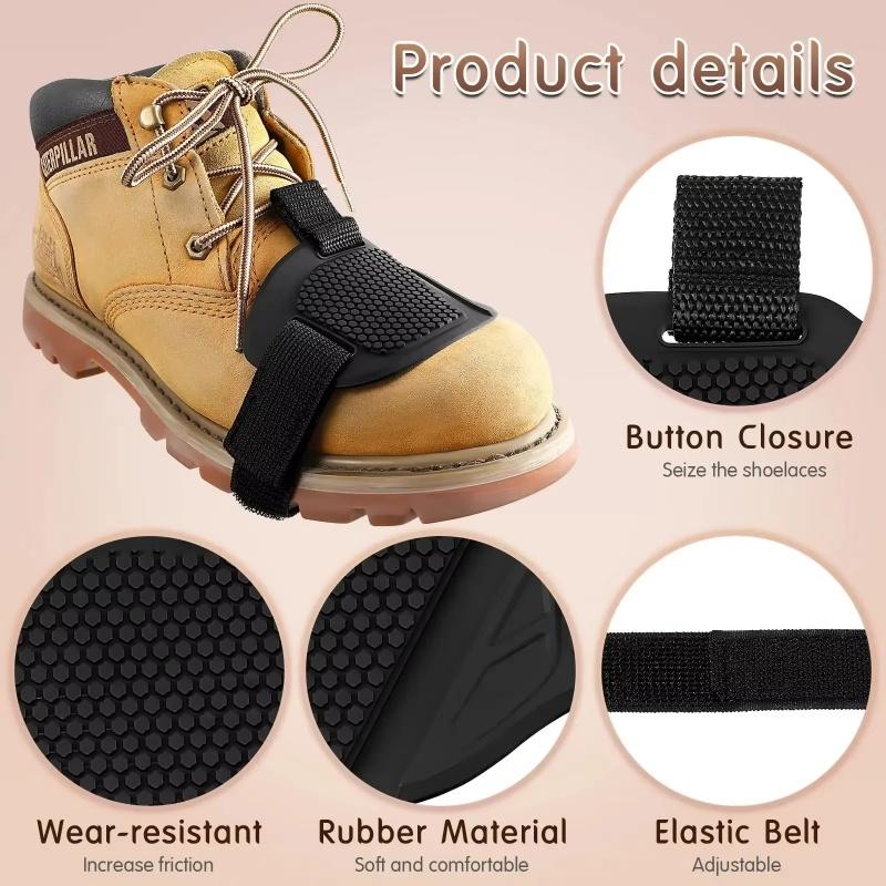 Motorcycle Riding Anti-slip Shoe Cover Motorcycle Shoes Foot Cover Motorcycle Boot Shifter Protector Protective Pad 1/2Pcs