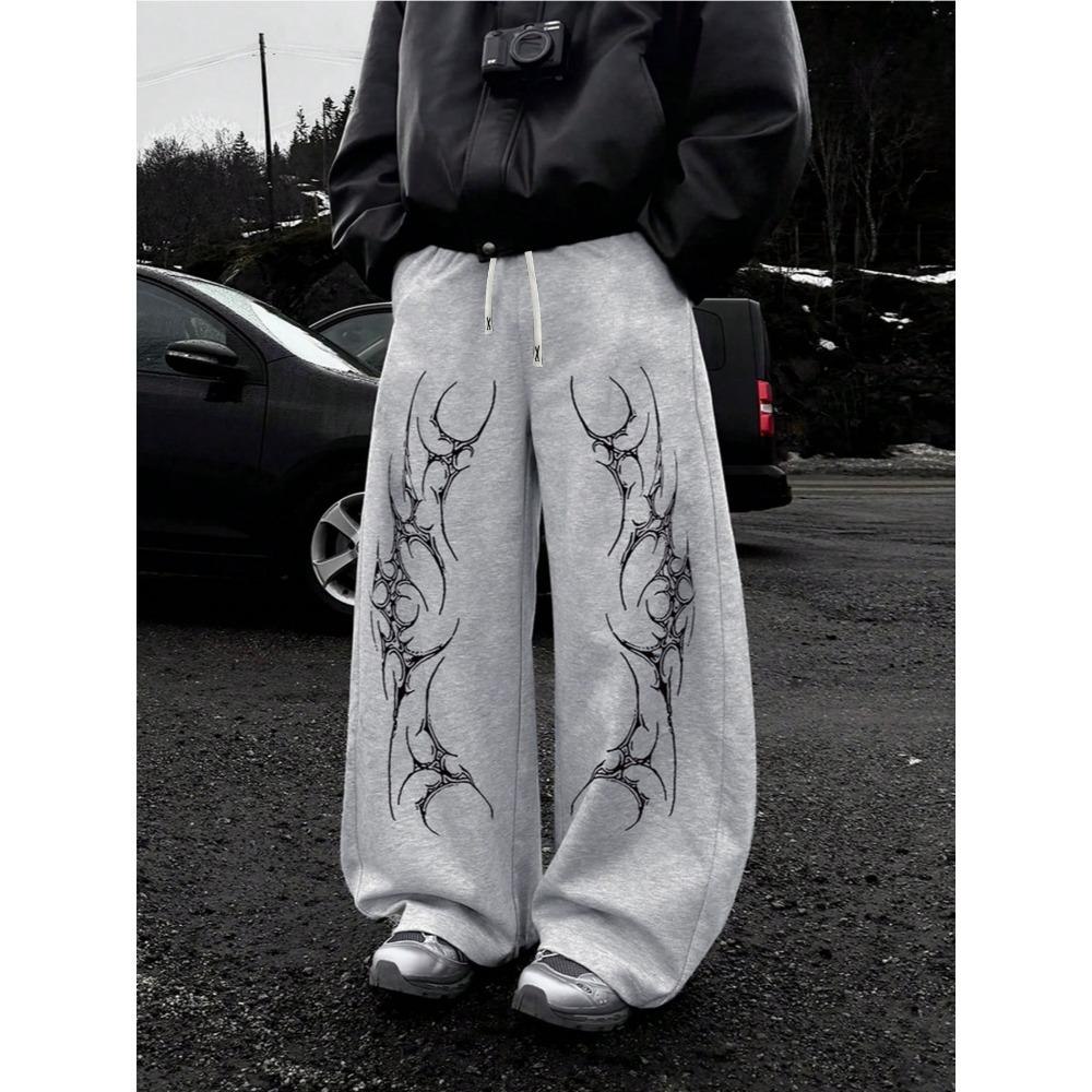 Men S Casual Sports Joggers with Original Thorn Print Design, New Style for Spring And Autumn S