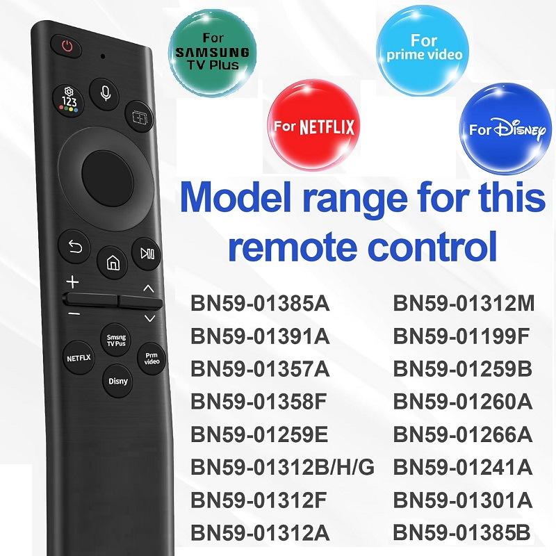 1 Piece Diy Accessories Bn59-01385A Replacement Voice Remote Control For Samsung Smart Tvs Solar Charging Remote