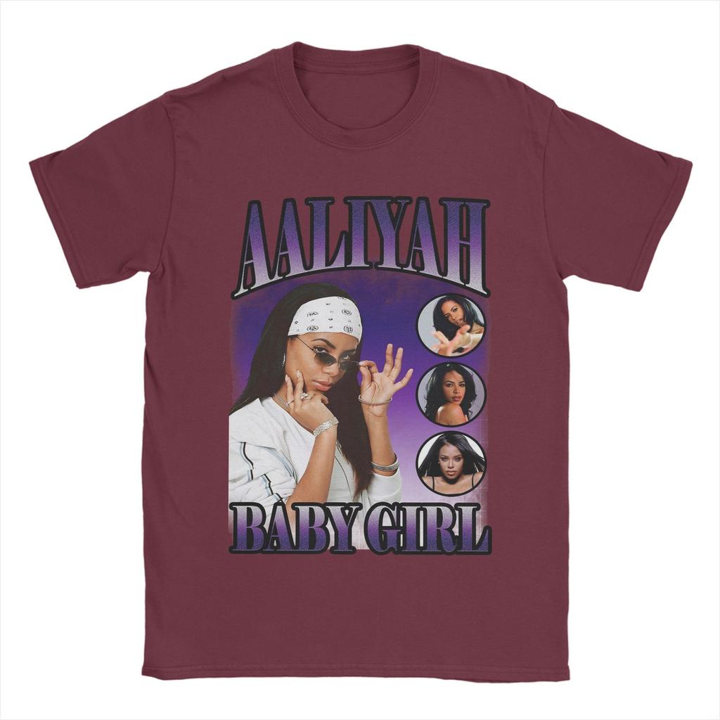 Lässige Aaliyahs Baby Girl Lila Bootcut T-Shirts für Unisex 100% Baumwolle T-Shirts Kurzarm T-Shirt Große Größen Kleidung