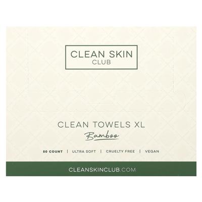 Clean Towel XL, Disposable, Bamboo, 50 Sheets