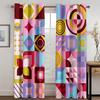 Vibrant Abstract Simplicity Premium Window Area Curtains in the Little Ones Bedrooms Living Room Hall Treatments Kitchen Decor Drapes Blinds
