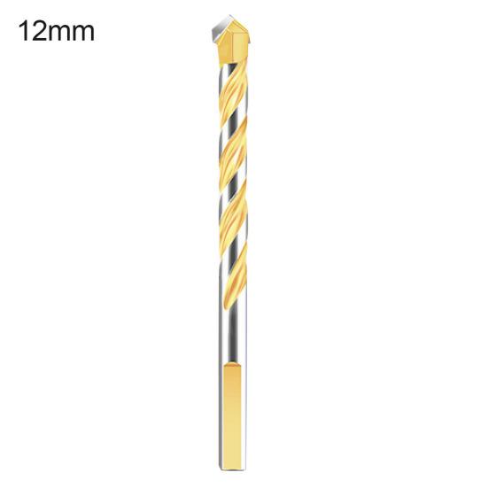 Broca helicoidal multifuncional para perforación de baldosas de cerámica y vidrio, triangular, de 5, 6, 8, 10 y 12 mm