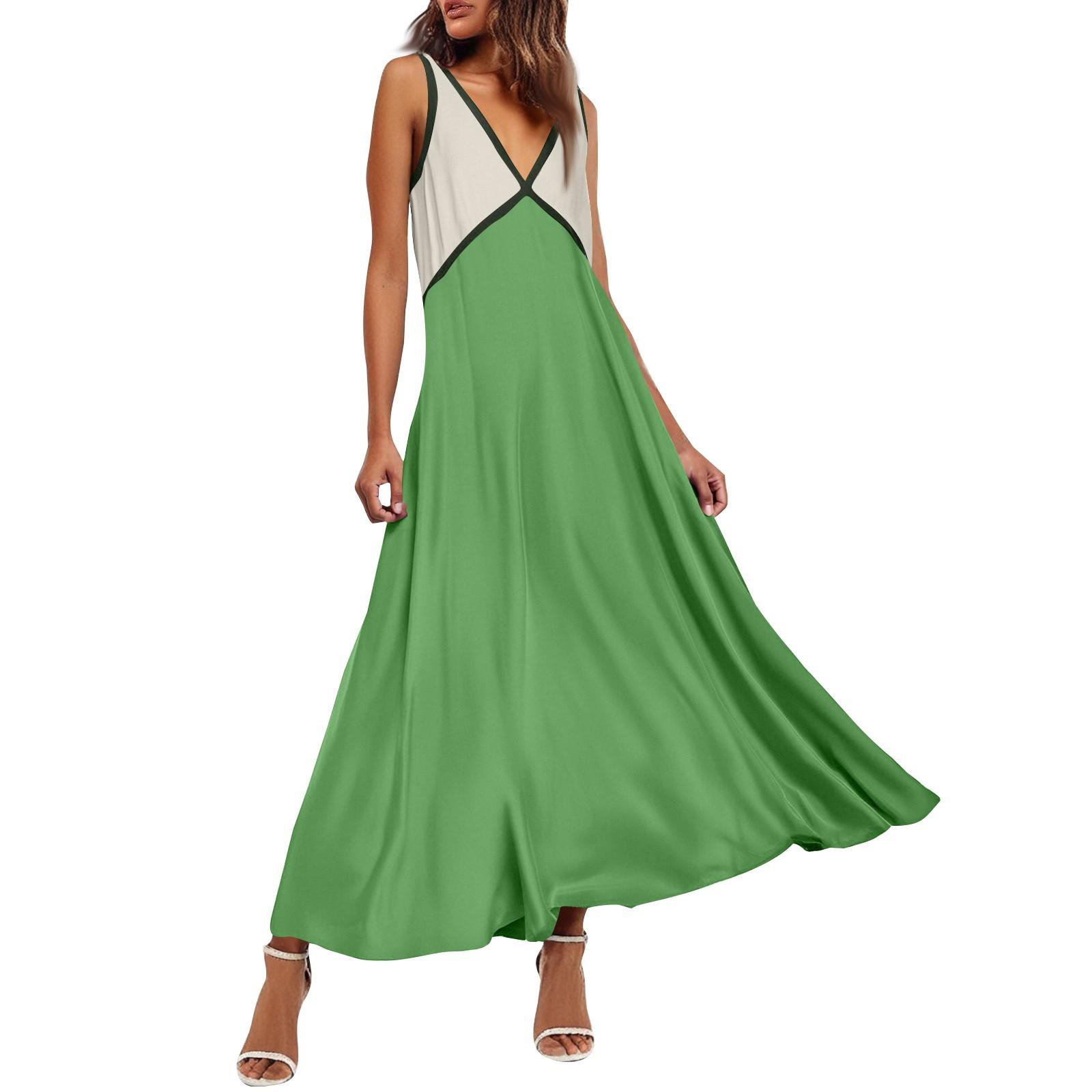 

Женская свободная повседневная узкая однотонная юбка на подтяжках из медно-аммиачного шелка с V-образным вырезом L