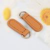 5 Stück Echtes Leder Reißverschluss Zipper Puller Kopf für Rucksack Reißverschluss Schnalle Anhänger Zuglasche DIY Nähen Kleidung Tasche Zubehör