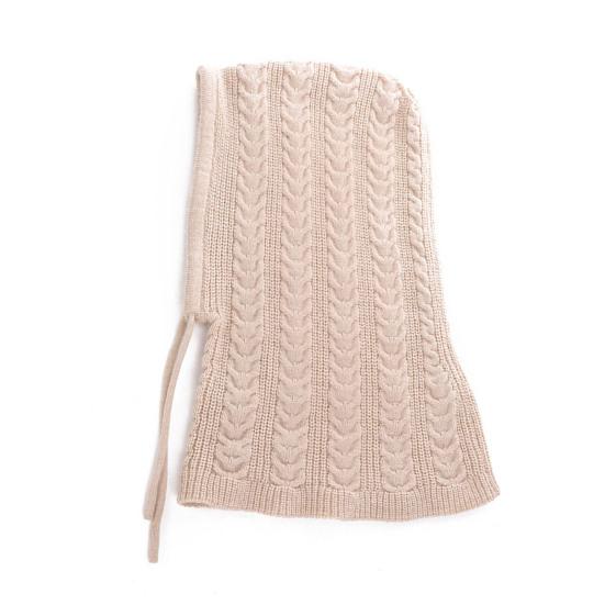 Damen Strickmütze Zopfmuster Elastische Passform Bequem Dehnbar Warm Verdickte Mütze Winter Outdoor Freizeitkleidung