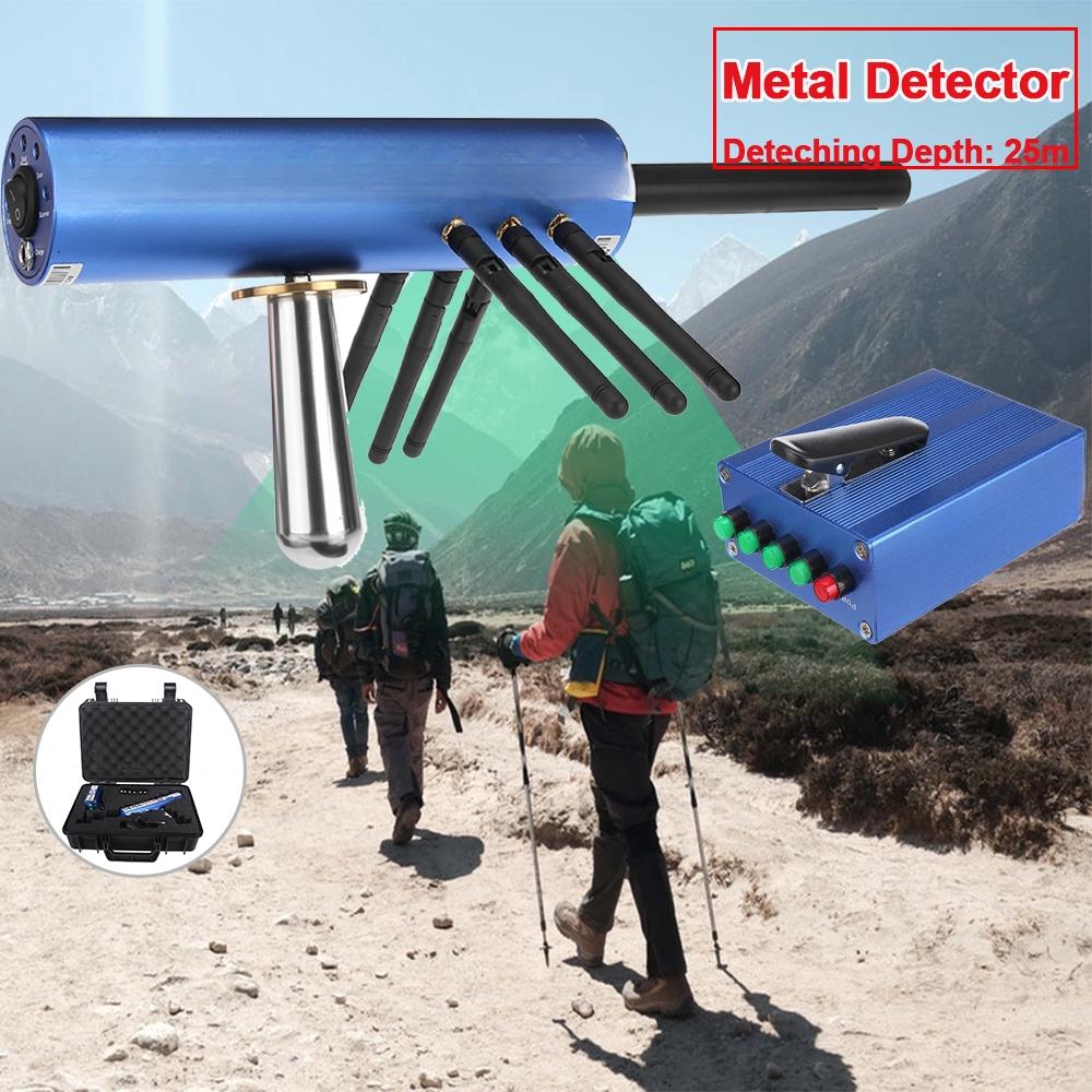 1600mAh 12V AKS Metal Detector Treasure Hunters Detecting Undergrounds Depth 100m Professional Scanner Search Finder Gold Detector