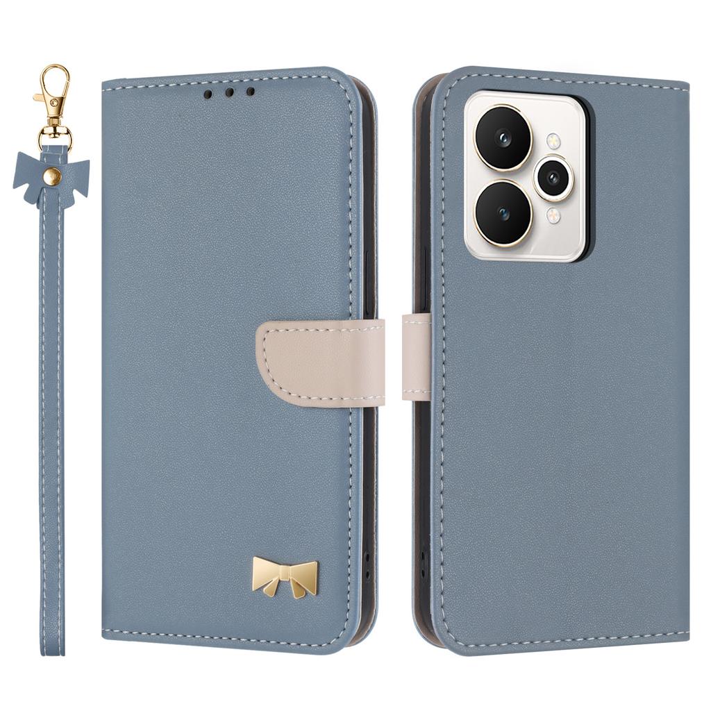 For Realme 15 5G/15 Pro 5G Case Bowknot Decor Wallet Leather Phone Cover with Wrist Strap