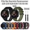 22-15 мм нейлоновий ремінець для Garmin Forerunner 220 235 620 630 735 S5 S6 S20 Замінний браслет для годинника з інструментами