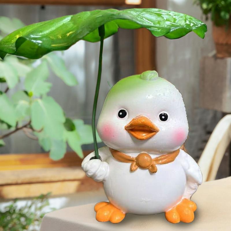 Outdoor Duck Statues Duck Garden Decoration For Outdoor Weatherproof Cute Crafts Figurine For Flower Pot Yard Balcony Lawn Patio
