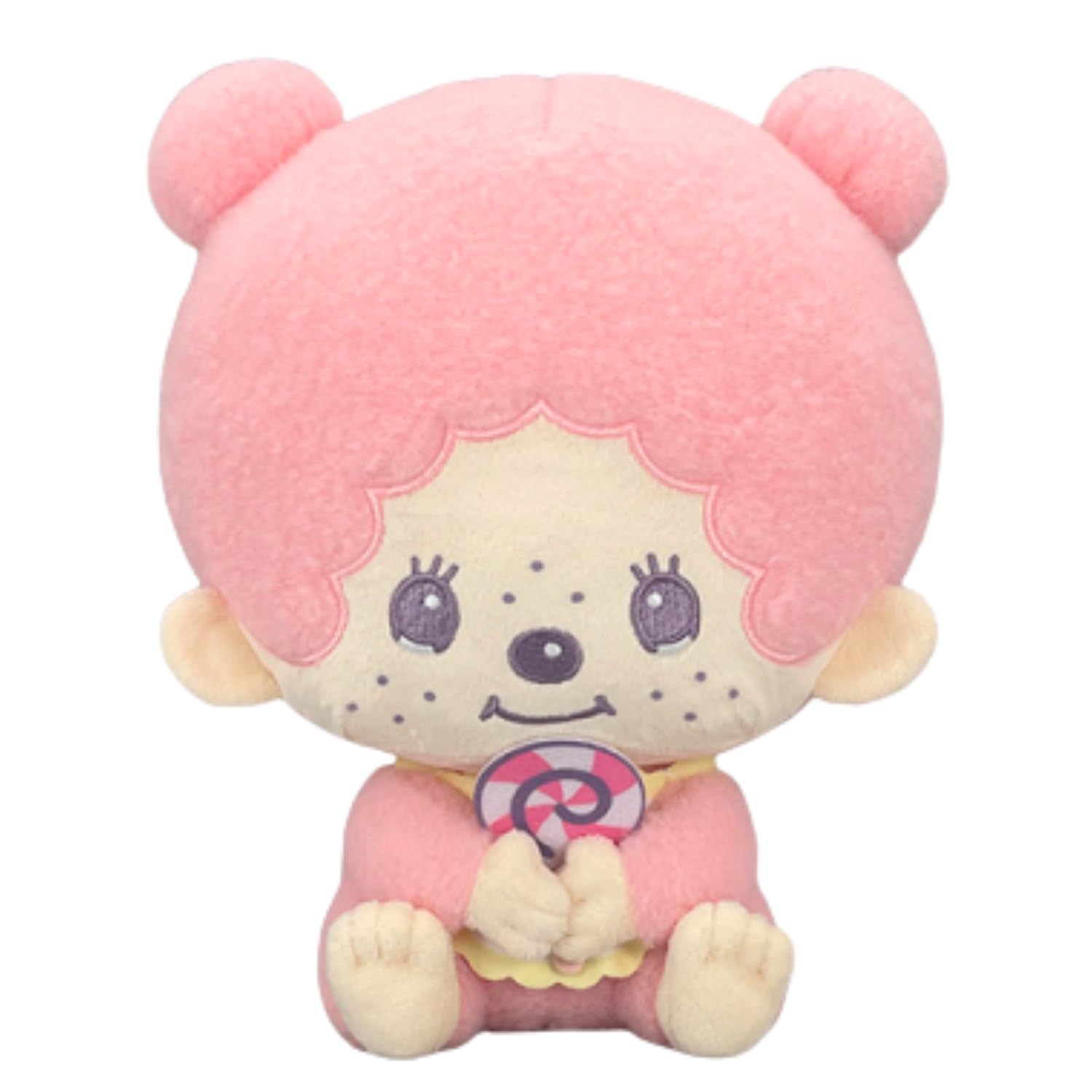 Monchhichi Fancy Pop Big Plush Toy 26cm ~Purple & Pink~ Approx. (Pink)