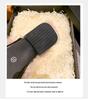 2024 Autumn Women's Closed-Toe Pointed Mules: Comfortable, Flat Heel, Non-Slip Fluffy Slippers for Outdoor Wear