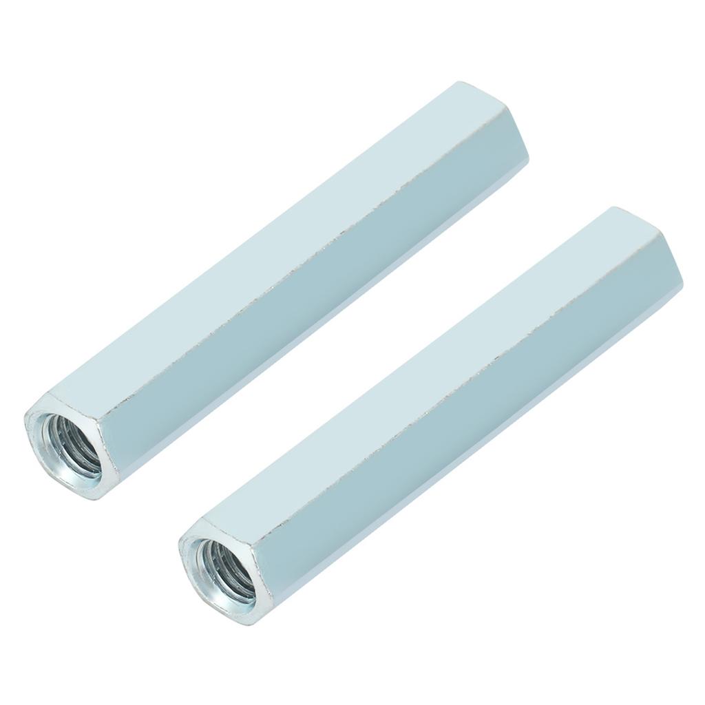 2pcs M8 * 66 Long Rod Nut Hex Hexagonal Sleeve Nut Standoff Threaded Fasteners
