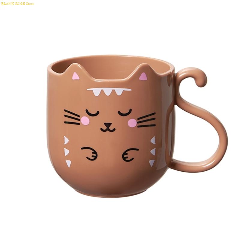 NEW Lovely Kitten Toothbrush Holder And Mouthwash Cup For Kids And Adults Toothbrush Cup Bathroom Cups