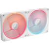 PC Cooling - CORSAIR - CO-9051056-WW - iCUE LINK LX140R RGB White Dual Fan